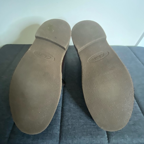 Clarks Mens Brown Leather Ankle Casual Chukka Desert Boots- Sz-8.5 - Picture 7 of 16